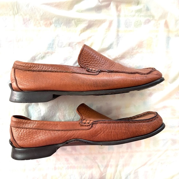 NWOT Vincenti Brown Leather Soft Calf Skin Loafers Made in Italy SZ 11 main image 6